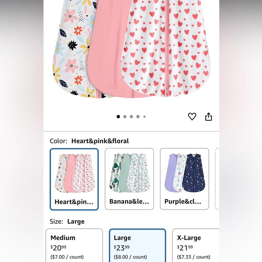 3 pack baby sleep sack